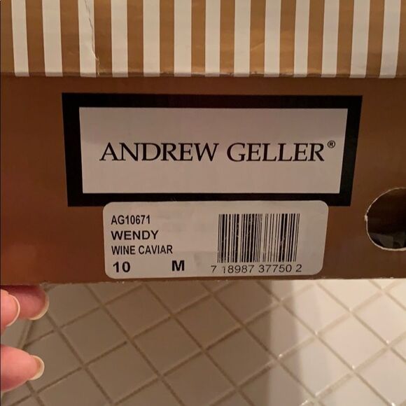 Vtg Andrew Geller "Wendy" wine colored caviar heels - Picture 7 of 7